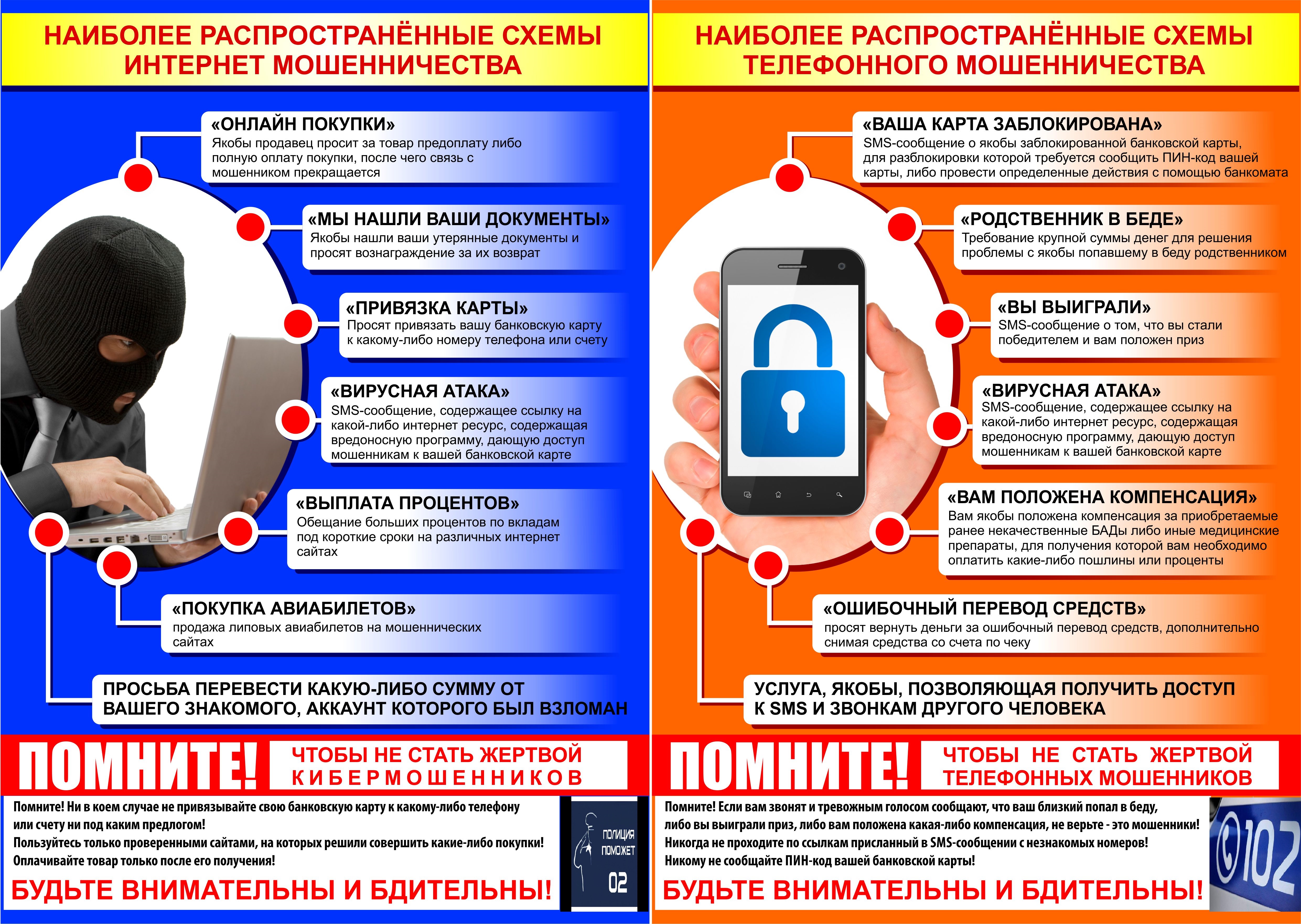 Схемы телефонных мошенников